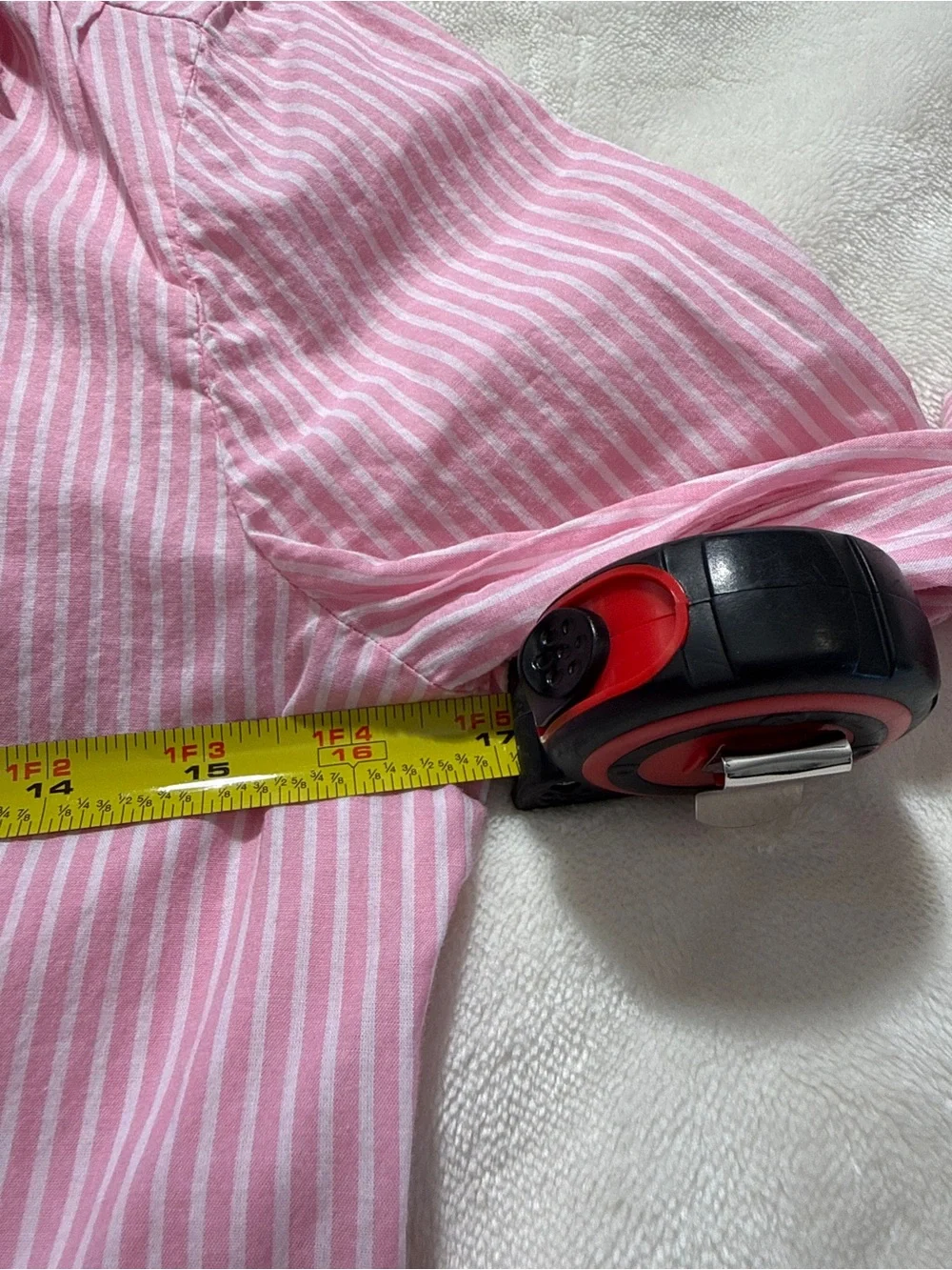 J. Crew Pink White Striped Cotton Shirtdress Lined Mini Size 2 Long Sleeve